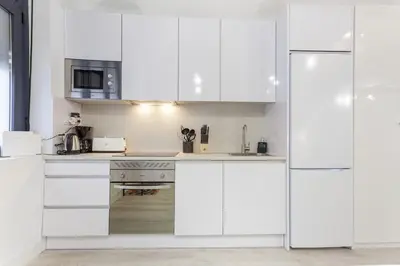 Una cocina o zona de cocina en Apartamento Bernabeu Loft en Madrid