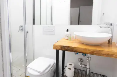Un baño de Apartamento en pleno centro de Madrid -AC and Wifi