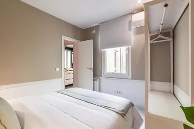 Cama o camas de una habitación en Apartamento Embajadores VII