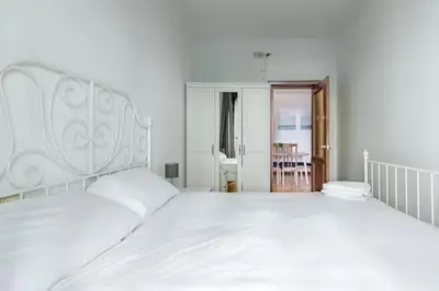 Cama o camas de una habitación en AVE Apartamento Madrid Centro Atocha