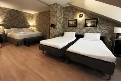 Cama o camas de una habitación en Hotel Meninas - Boutique Opera
