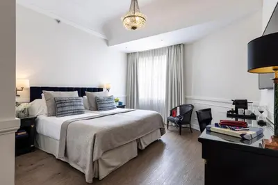 Cama o camas de una habitación en Emperador