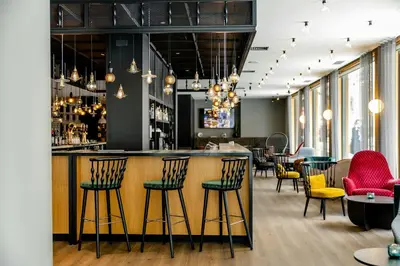Zona de estar de Motel One Madrid-Plaza de España