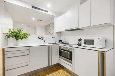 Una cocina o zona de cocina en New Heima Gran Vía 2A
