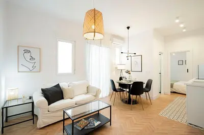 Zona de estar de For You Rentals Apartamento TEMPORAL Delicias Madrid CAC91