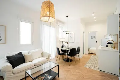 Zona de estar de For You Rentals Apartamento TEMPORAL Delicias Madrid CAC91