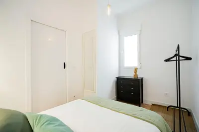 Cama o camas de una habitación en For You Rentals Apartamento TEMPORAL Delicias Madrid CAC91
