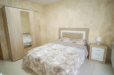 Cama o camas de una habitación en Piso acogedor en Madrid centro