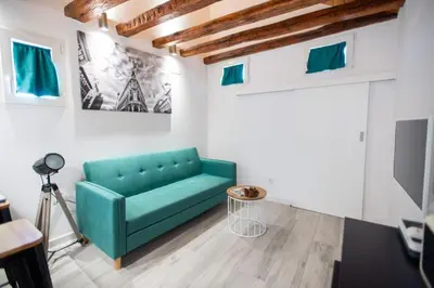 Zona de estar de Fantastic flat in Call-Preciados-Gran Vía 4P