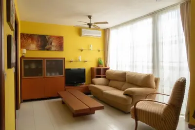 Zona de estar de Cómodo apartamento en el centro - Gran Vía