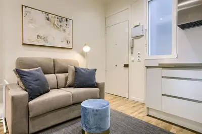 Zona de estar de Retiro II - Apartamento junto al Retiro