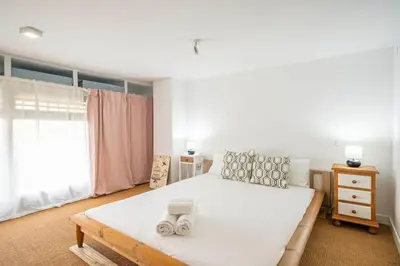 Cama o camas de una habitación en Precioso loft cerca de Retiro LAG2