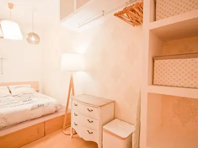 Cama o camas de una habitación en Apartamento Turistico Cava Alta