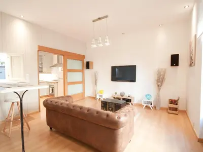 Una televisión o centro de entretenimiento en Apartamento Turistico Cava Alta