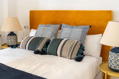 Cama o camas de una habitación en Waou La Latina IV - Alquiler Corta Duración
