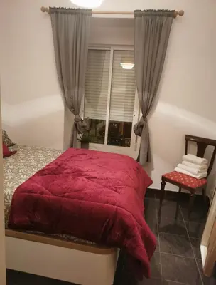 Cama o camas de una habitación en Tesoro de madrid centro
