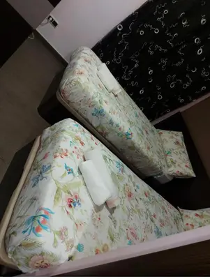 Cama o camas de una habitación en Hostal corazón de Madrid 3