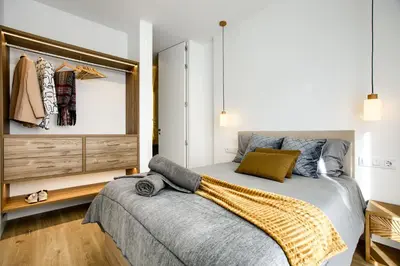 Cama o camas de una habitación en El Cielo: Lujoso Ático en Madrid Centro