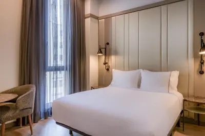 Cama o camas de una habitación en AC Hotel Recoletos by Marriott