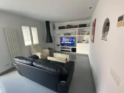 Zona de estar de Apartamento en Madrid Rio