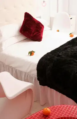 Cama o camas de una habitación en Hostal Santo Domingo