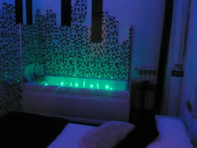 Cama o camas de una habitación en Hostal Santo Domingo
