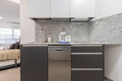 Una cocina o zona de cocina en Dobo Madrid América