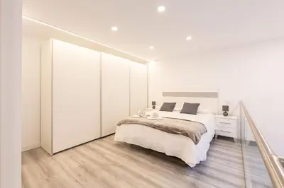 Cama o camas de una habitación en Amplio apto a 300m de Retiro
