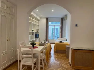 Cama o camas de una habitación en Piso centro madrid infantas 4