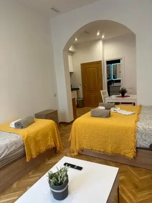 Cama o camas de una habitación en Piso centro madrid infantas 4