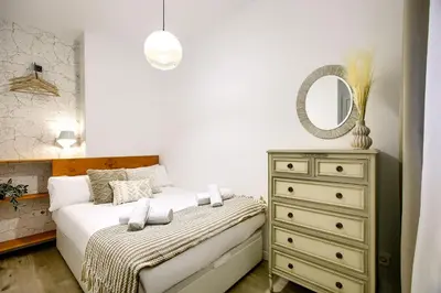 Cama o camas de una habitación en Casa de Campo Madrid - Apartamento de 2 dormitorios