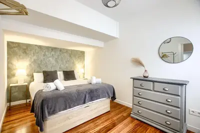 Cama o camas de una habitación en Casa de Campo Madrid - Apartamento de 2 dormitorios
