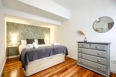 Cama o camas de una habitación en Casa de Campo Madrid - Apartamento de 2 dormitorios