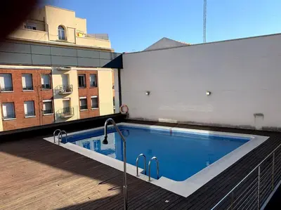Piscina en o cerca de Loft con terraza, parking y piscina en verano-sebcan
