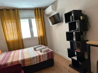 Cama o camas de una habitación en Madrid a la luna zerolo 2,7