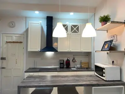 Una cocina o zona de cocina en Apartamento Tres Peces - Madrid Centro