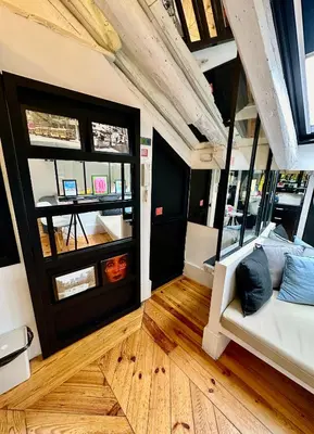 Zona de estar de Acogedor Estudio Chueca