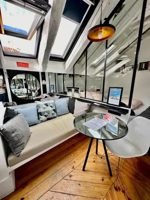 Zona de estar de Acogedor Estudio Chueca