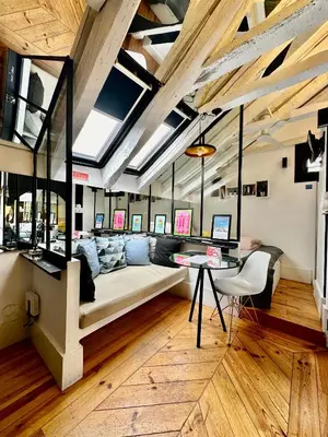 Zona de estar de Acogedor Estudio Chueca