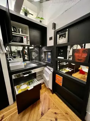 Una cocina o zona de cocina en Acogedor Estudio Chueca