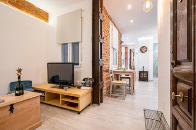 Una televisión o centro de entretenimiento en For You Rentals COZY APARTMENT TEMPORAL IN BARRIO SALAMANCA JOG48