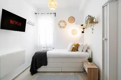 Zona de estar de Estudio con encanto en Fuencarral