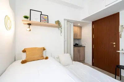 Cama o camas de una habitación en Estudio con encanto en Fuencarral
