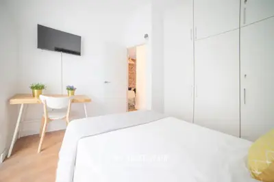 Cama o camas de una habitación en MyHouseSpain - Vacacional piso de lujo en Lavapiés