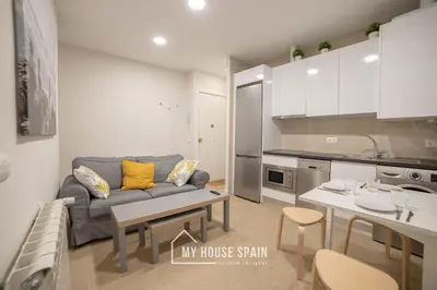 Una cocina o zona de cocina en MyHouseSpain - Acogedor piso con patio en Chamberi