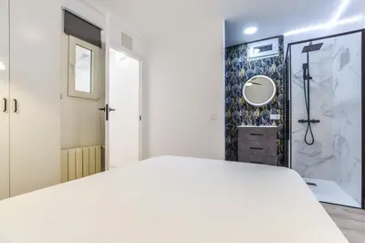 Cama o camas de una habitación en MyHouseSpain - Fantastico piso nuevo cerca del centro