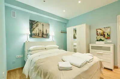 Cama o camas de una habitación en MyHouseSpain - Moderno piso I en Chueca