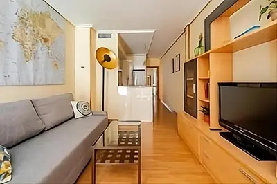 Una cocina o zona de cocina en Bien situado y cómodo