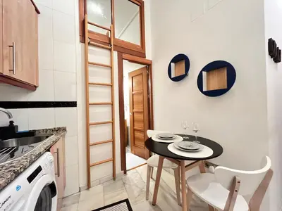 Una cocina o zona de cocina en Las Letras Acogedor Huertas San Pedro Temporal