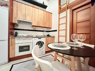Una cocina o zona de cocina en Las Letras Acogedor Huertas San Pedro Temporal
